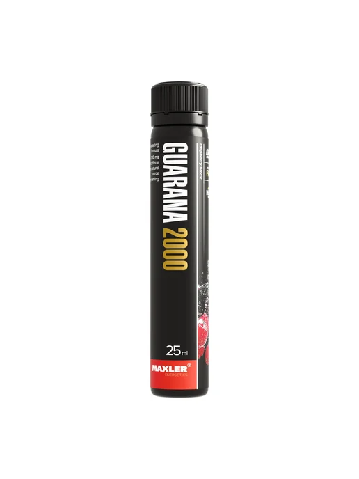 MAXLER Энергетик Гуарана Guarana 2000 - 1 ампула 25 мл Малина, 25 мл, фото 4