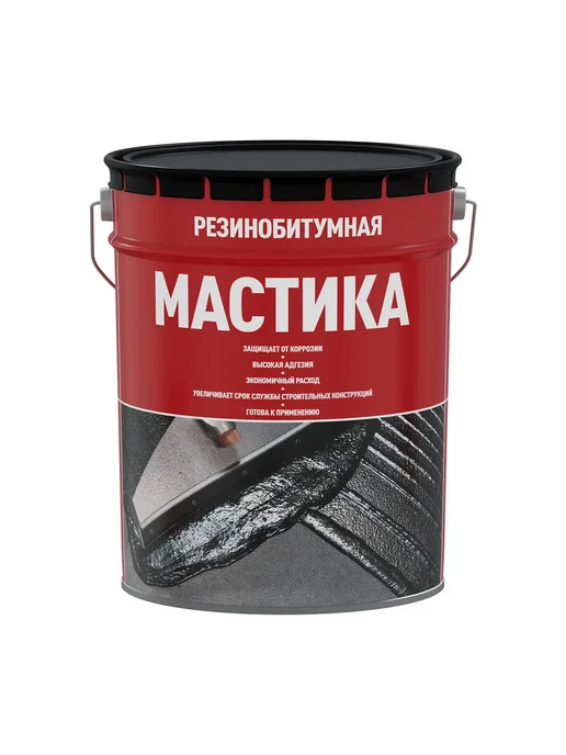 СТАРТ Мастика резинобитумная, черная, 2 л, 5 л