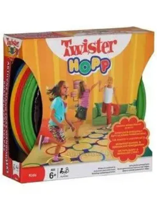 МиксТовара Подвижная игра Твистер кольца, голубой, фото 4