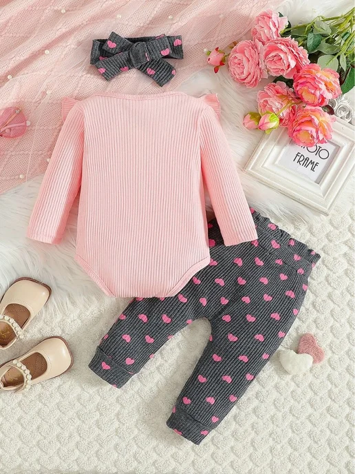 STUDIO DARIA.KO Костюм для новорожденной малышки нарядный на годик, вариант, фото 8
