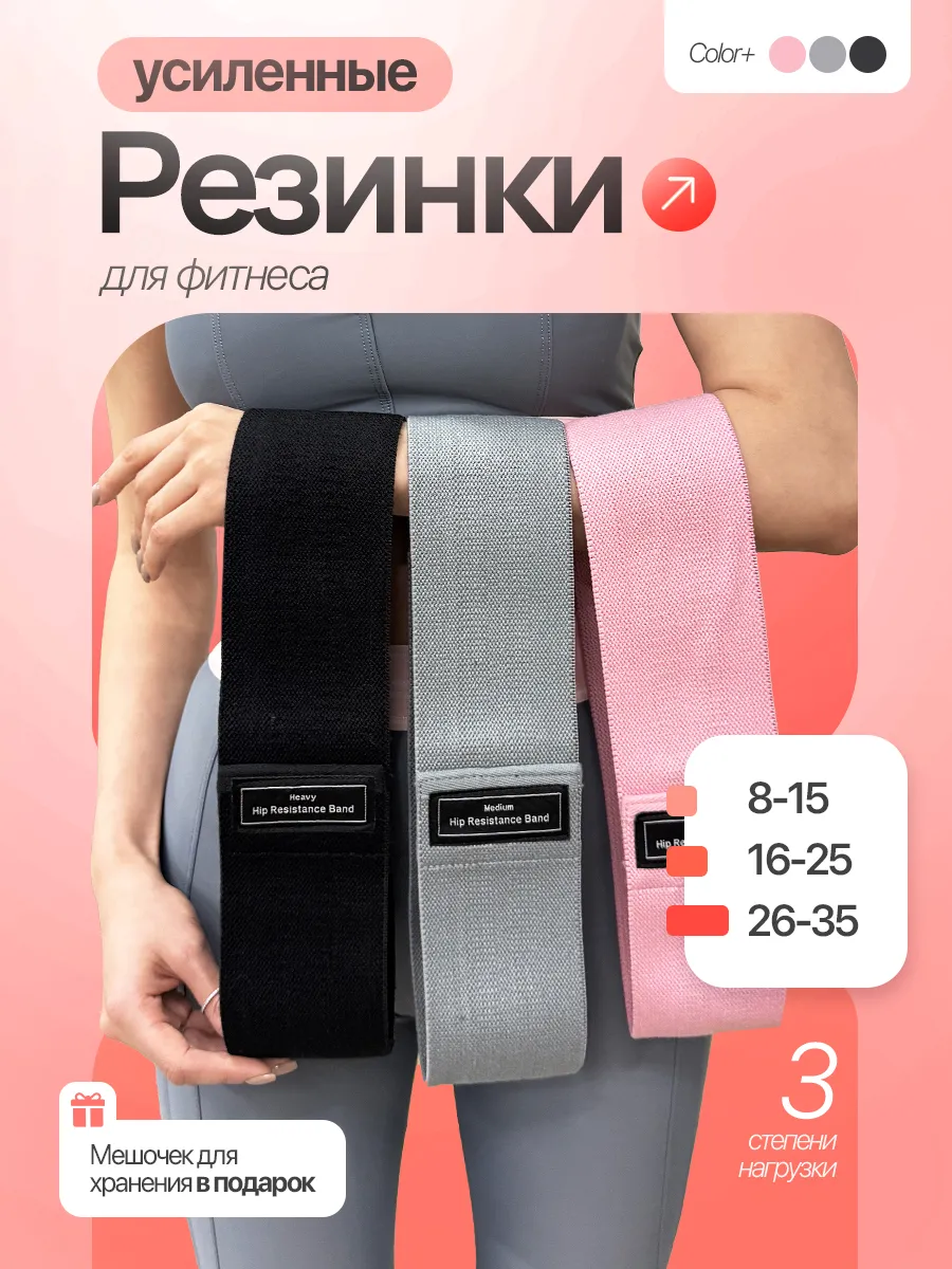 Резинки для фитнеса тканевые