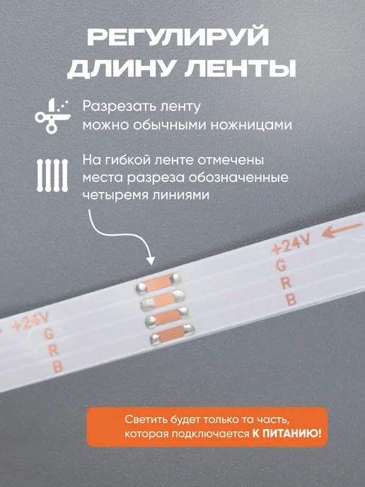 Your Gadget Светодиодная лента 20 метров RGB с пультом, 20 м, фото 5