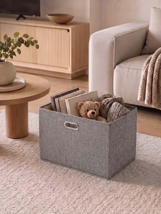 BOXXESS Коробка для хранения вещей с крышкой, ДВП, 45х30х30 см, 30x30 см, фото 6
