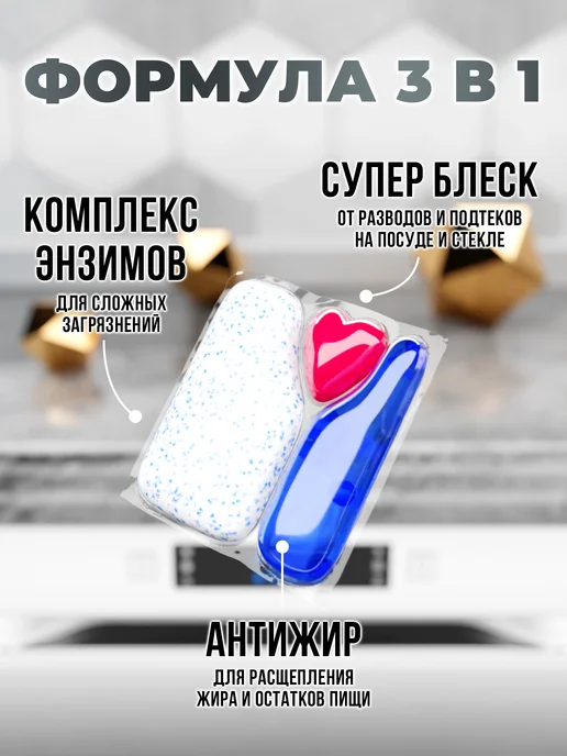 Gordvell Капсулы для посудомоечной машины All in One Classic 65 шт, 65 шт, фото 2