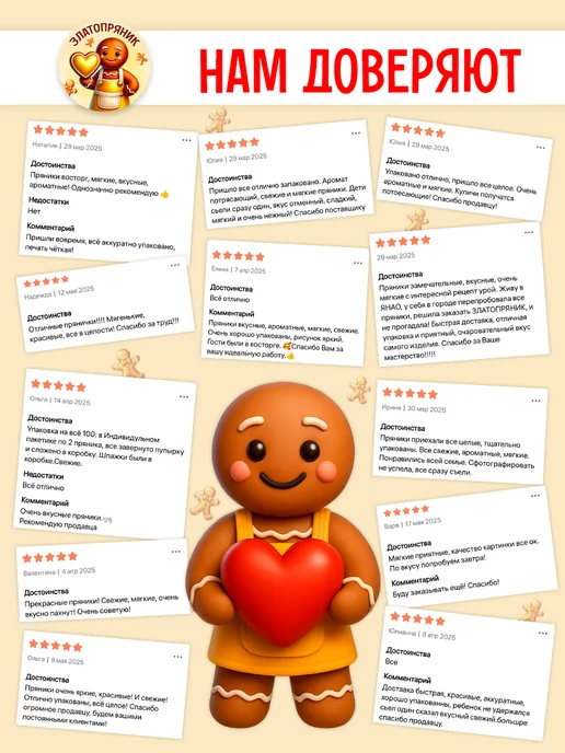 ЗЛАТОПРЯНИК Пряники на торт для мальчика для сына, 5 шт, фото 7