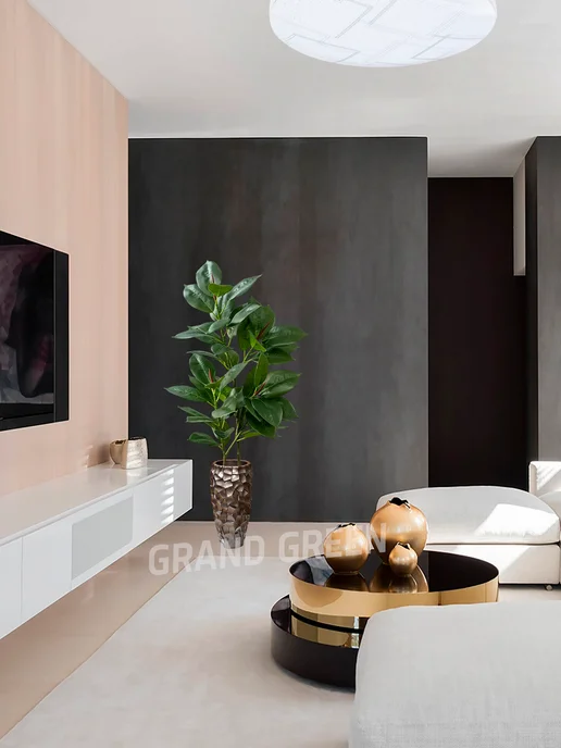 GRAND GREEN Искусственные цветы в горшке Фикус, зеленый, в упаковке 3,5 кг, фото 8