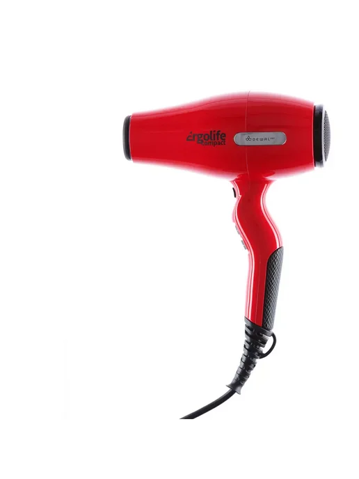 DEWAL Профессиональный фен для волос ErgoLife Compact 03-002 Red, красный, фото 2