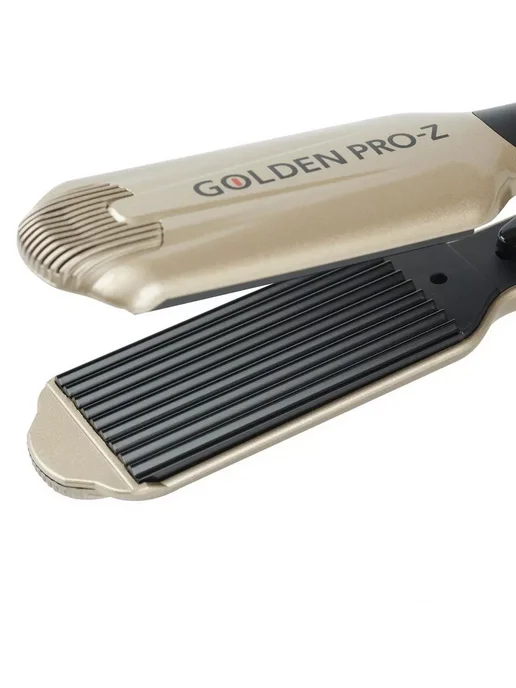 DEWAL Щипцы-гофре для волос Golden PRO-Z 03-030Z, желтый, фото 3