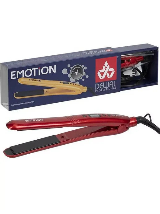 DEWAL Щипцы для выпрямления волос Emotion 3-401 Red, красный, фото 2