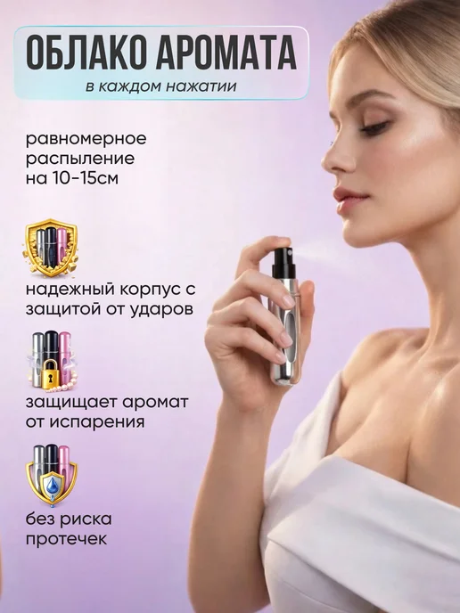 РАЗНАЯ Атомайзер набор с распылителем 5 мл, 5 мл, фото 3