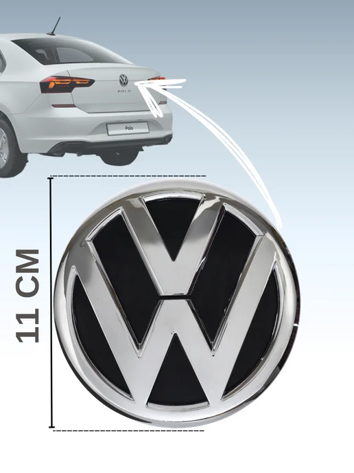 Volkswagen Эмблема на Крышку багажника VW 11 см, вариант, фото 2