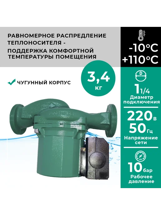 Wilo Циркуляционный насос Star-RS 30 4 (RUS), с гайками, вариант, фото 2