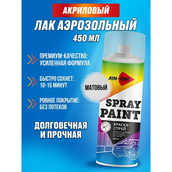 Акриловый лак бесцветный для дерева авто и картин