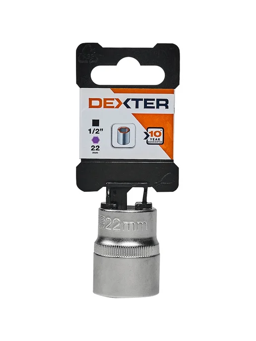 Dexter Торцевая головка шестигранная HT205134 1 2 дюйма 22 мм, вариант, фото 4