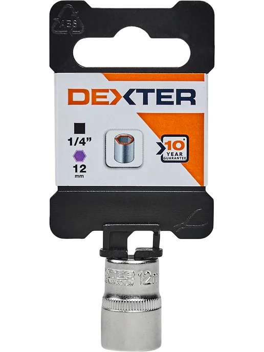 Dexter Торцевая головка шестигранная HT205119 1 4 дюйма 12 мм, вариант, фото 3