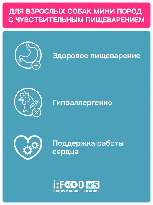 Сухой корм MOLINA для собак, мелкие, 1,5 кг, фото 4