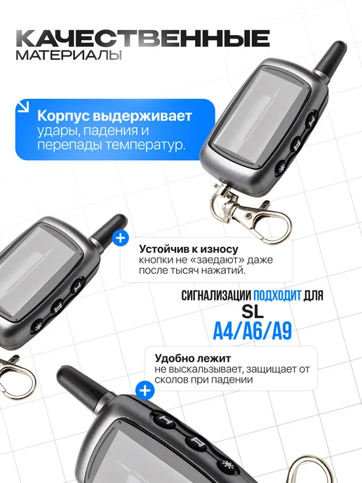 Авто Центр Корпус на брелок сигнализации SL A9, вариант, фото 2