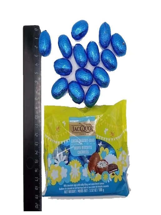 Jacquot Шоколадные яйца с пралине и кусочками печенья 100г, 100 г, фото 2