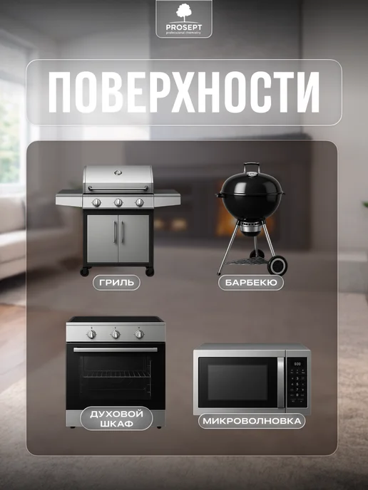 Prosept Спрей очиститель каминных стекол от сажи и копоти 0,5 л, 500 мл, фото 4