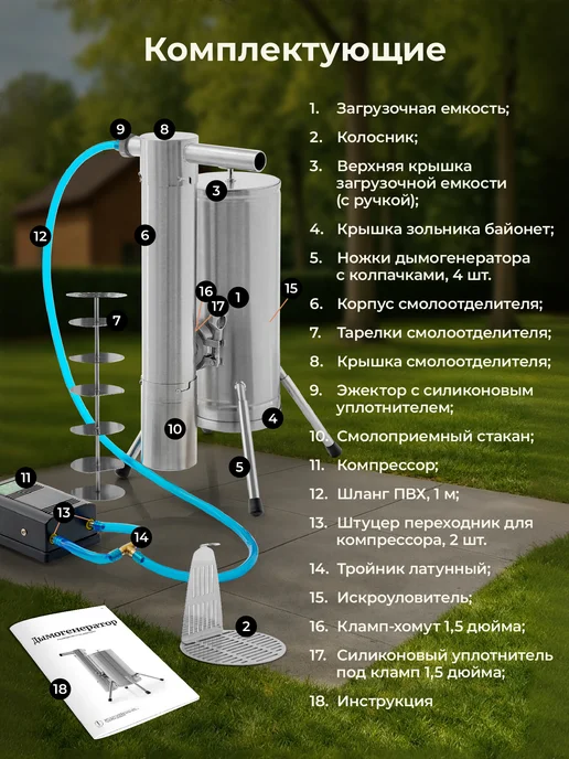 ГрадусОК.рф Дымогенератор для холодного копчения, вариант, фото 2