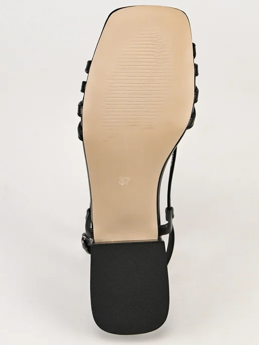 Teet Space Shoes Босоножки летние на каблуке, черный, фото 10