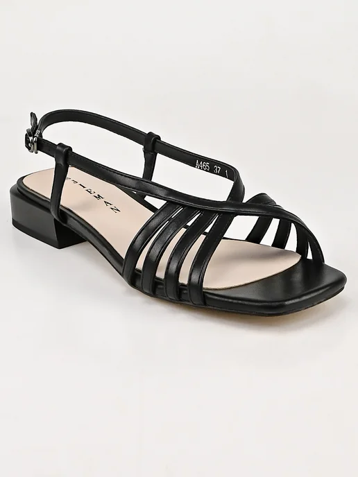 Teet Space Shoes Босоножки летние на каблуке, черный, фото 5