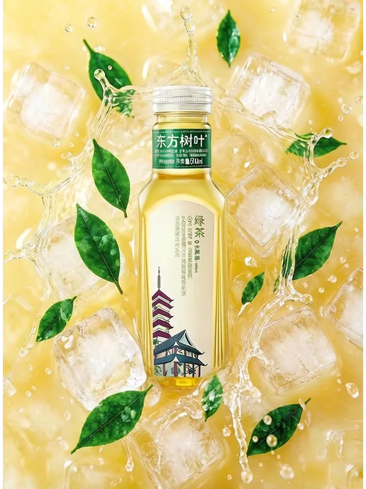 NONGFU SPRING Холодный чай зеленый Восточные листья, 500 мл, 500 мл
