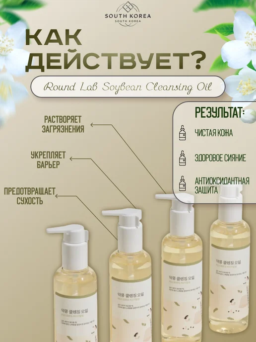 round lab Питательное гидрофильное масло для лица, 200 мл, фото 2