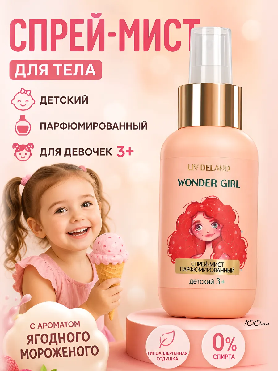 Спрей для тела парфюмированный детский 3+
