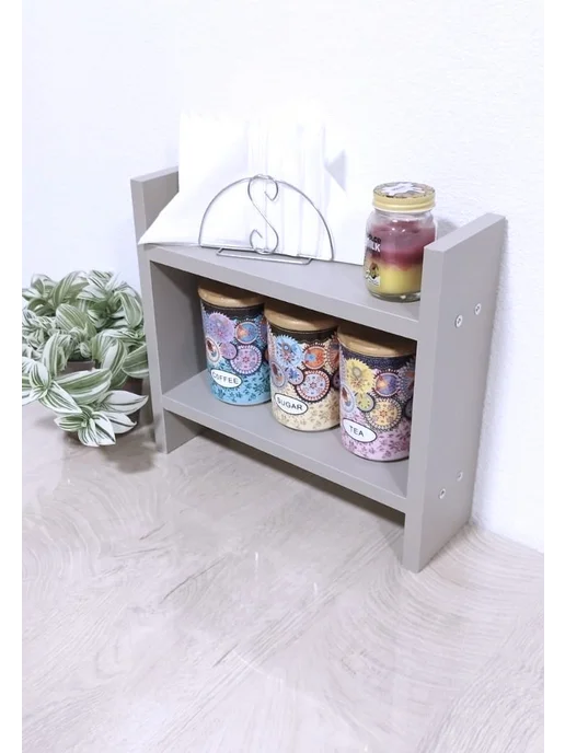 G-Home Полка настольная для кухни, серый, фото 2