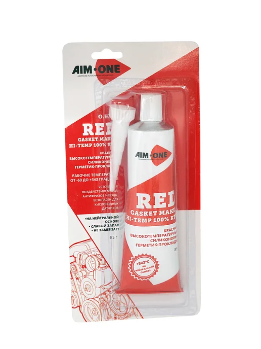 Aim-one Герметик силиконовый черный, красный, фото 2