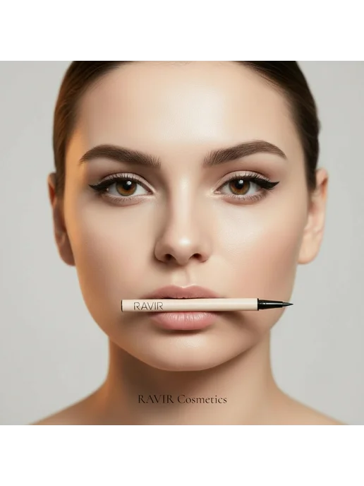 RAVIR Cosmetics Подводка для глаз Черная, черный, фото 4