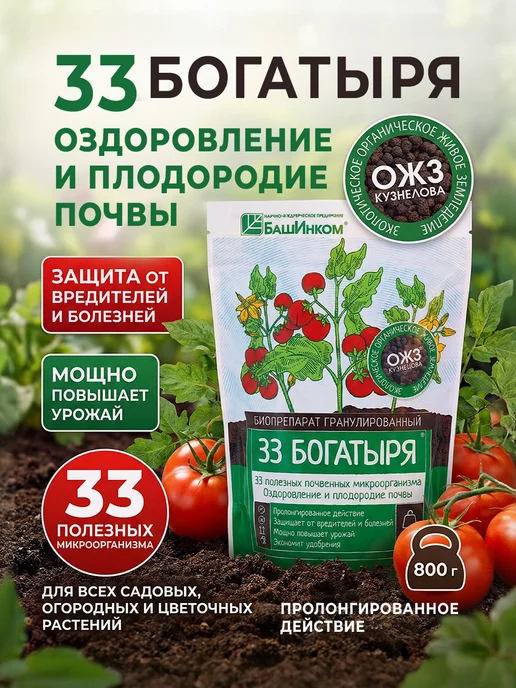 БашИнком 33 богатыря удобрение гранулы, вариант