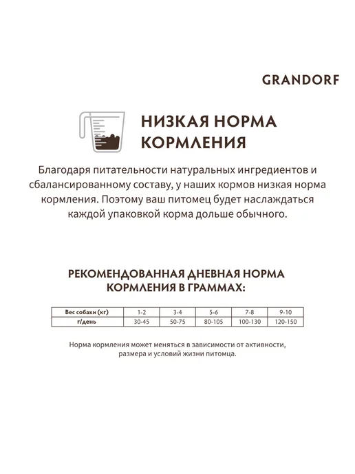 Сухой корм Grandorf' Белая для собак, взрослые, мелкие, рыба, 1 кг, фото 8