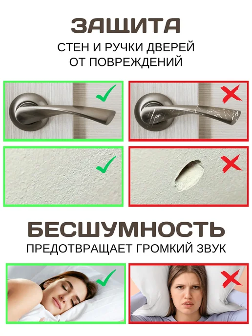 Y&L Home Стоппер для двери магнитный напольный фиксатор дверной, серый, фото 2