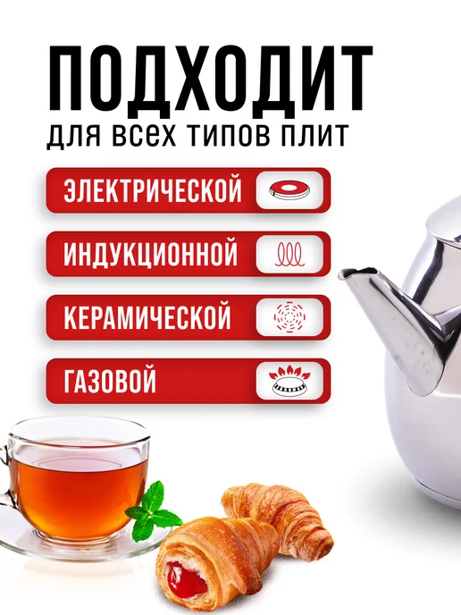 Чайник для плиты 1 л - фото 5