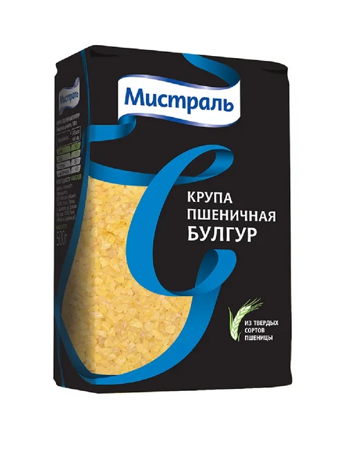 МИСТРАЛЬ Булгур крупа пшеничная, 500гр, 500 г