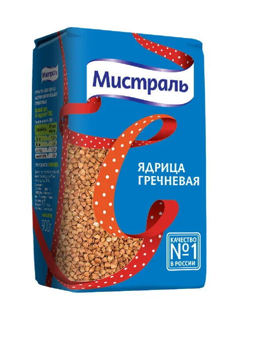 МИСТРАЛЬ Гречка ядрица, 900гр, 900 г