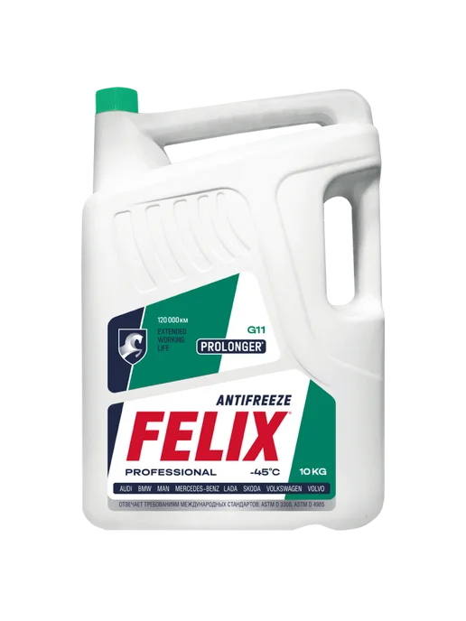 FELIX Антифриз Prolonger зелёный, 20кг, 10 кг