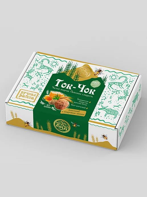 Алтын Бай Конфеты из талкана и меда Ток-чок пшеничный и ячменный набор, 2 шт, фото 3