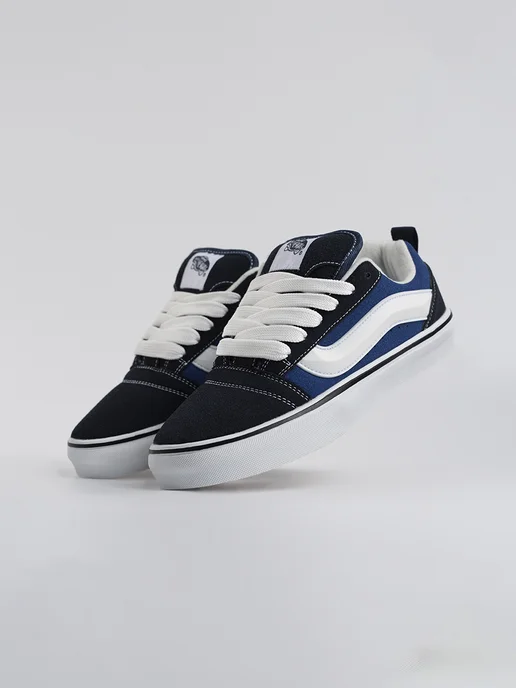 Мир кроссовок Кеды весенние VANS Knu Skool, синий, фото 2