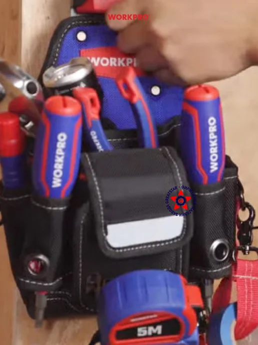 WORKPRO Поясная сумка для инструмента WP281073, вариант, фото 5