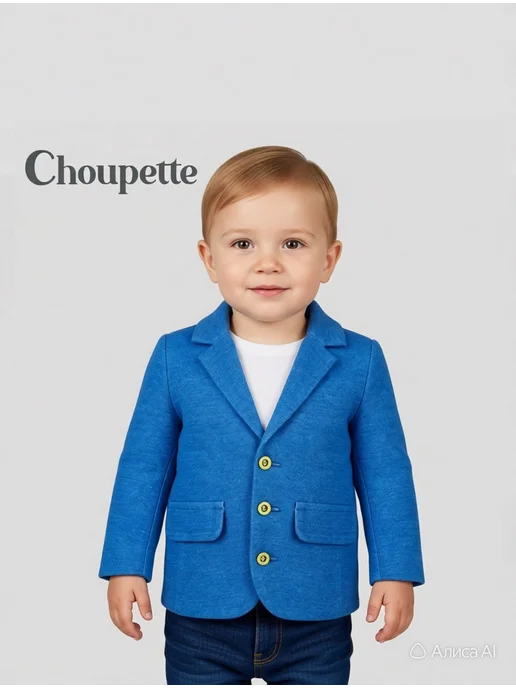 CHOUPETTE Пиджак из футера, синий