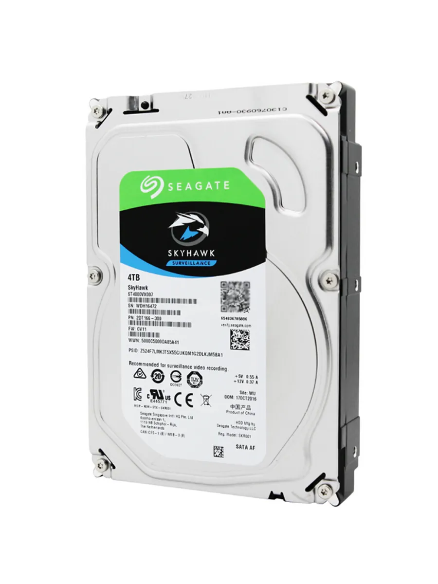 Жесткий диск Skyhawk 4 ТБ для видеонаблюдения