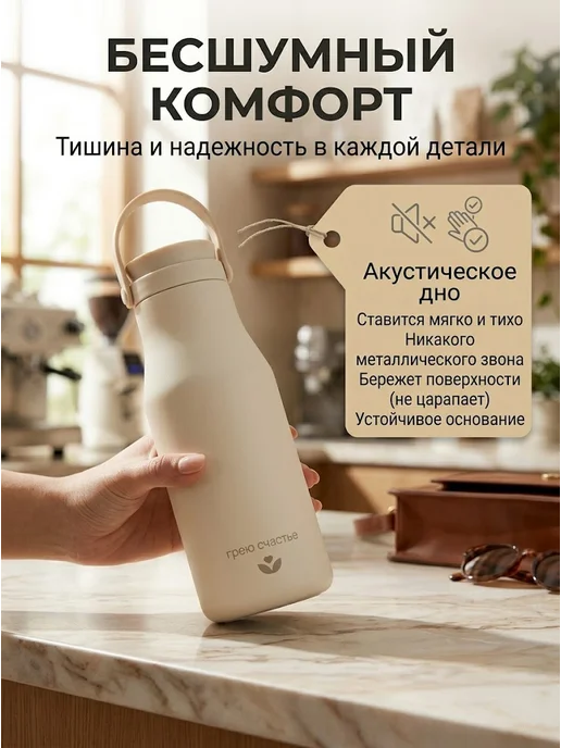 ZALUCHE Термокружка 500 мл. Термос 0.5л для чая и кофе, 500 мл, 0,5 л, фото 7