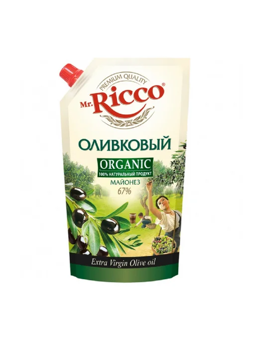 Mr.Ricco Майонез 67% Extra Virgin Оливковый, 400мл, 400 мл