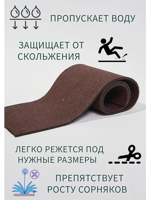 Геометрия Участка Садовая дорожка, рулонное покрытие 6 м х 40 см, 3 м, фото 2