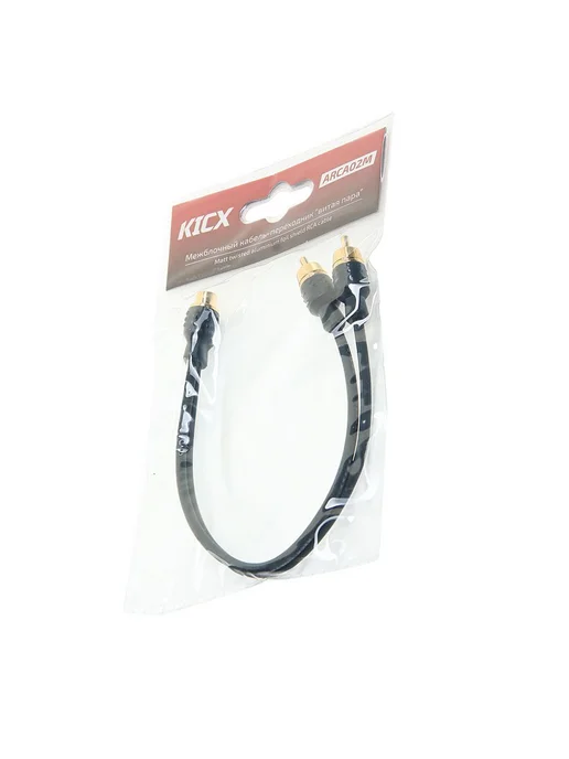 KICX Кабель RCA 1х2 адаптер, 1x2