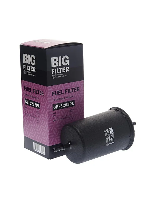 BIG FILTER Фильтр топливный УАЗ-3163,315195 тонкой очистки (хомут)BIG, вариант
