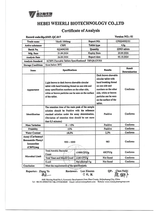Тиксфли От блох и клещей для собак 20-40 кг 1000 мг, 2040 кг, фото 5
